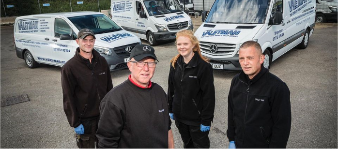 The Valet Man, valeting and restorations team